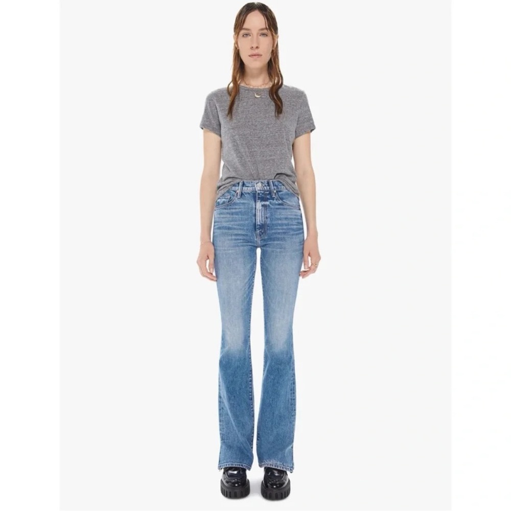 Mother Superior The Weekender Heel High‎ Waisted Flare Jeans In Belle De Jour 31
